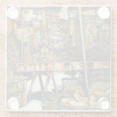 創造性が輝く ガラスコースター (裏面)