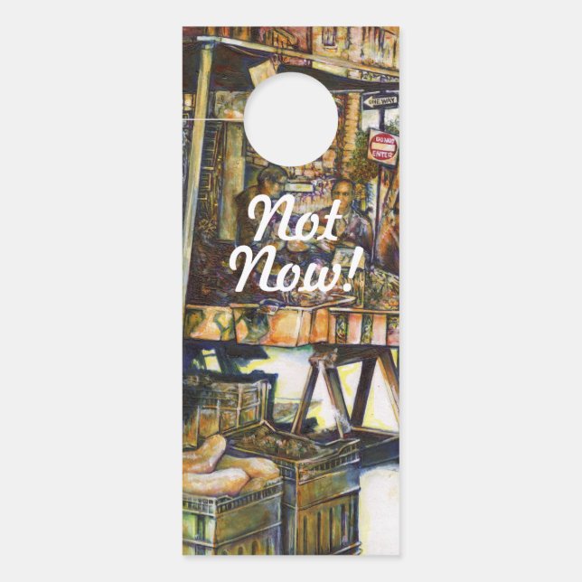 創造性が輝く ドアノブサイン (正面)