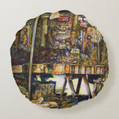 創造性が輝く ラウンドクッション (裏面)