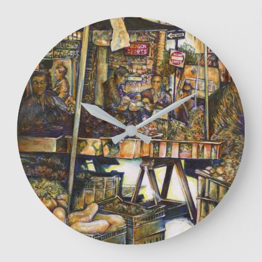 創造性が輝く ラージ壁時計 (正面)