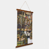 創造性が輝く 吊り下げ型タペストリー (傾斜あり)