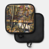 創造性が輝く 鍋敷き (正面/裏面)