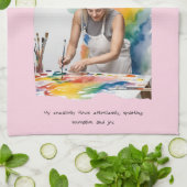 創造性とイノベーション肯定特別ギフト キッチンタオル (折り畳み)