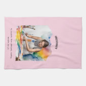 創造性とイノベーション肯定特別ギフト キッチンタオル (横)