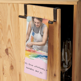 創造性とイノベーション肯定特別ギフト キッチンタオル