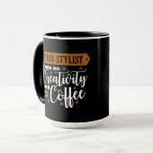 創造性とコーヒー マグカップ (正面左)