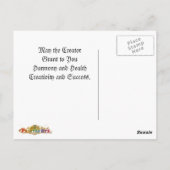 創造性と成功 ポストカード (裏面)