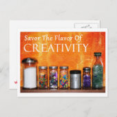 「創造性の味が楽しめる」写真 ポストカード (正面/裏面)
