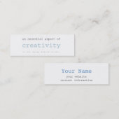 創造性の小型カード スキニー名刺 (正面/裏面)