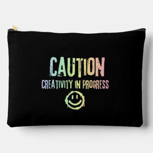 創造性の進行中グランジ アクセサリーポーチ (正面)