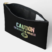 創造性の進行中グランジ アクセサリーポーチ (見開き)