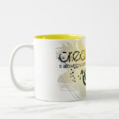 創造性はあなた自身が間違えることを可能にしています ツートーンマグカップ (左)