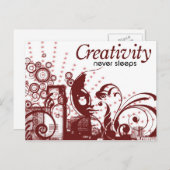 創造性は眠らない ポストカード (正面/裏面)
