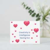 創造性は知性とおもしろい ポストカード (スタンド正面)