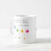 創造性は私がなくしては生きられない薬だ。ボール コーヒーマグカップ (正面左)