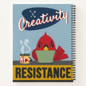 「創造性は私の抵抗である」 – ドットグリッド ノートブック (裏面)