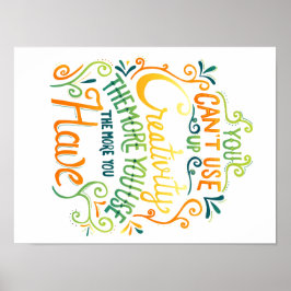 創造性を使い果たせない ポスター