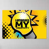 「創造性を受け入れる」モチベーション肯定 ポスター (正面)