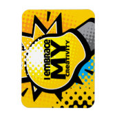 「創造性を受け入れる」モチベーション肯定 マグネット (縦)