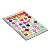 創造性を発揮：スパイラルノーカラフルトブック ノートブック (右側)