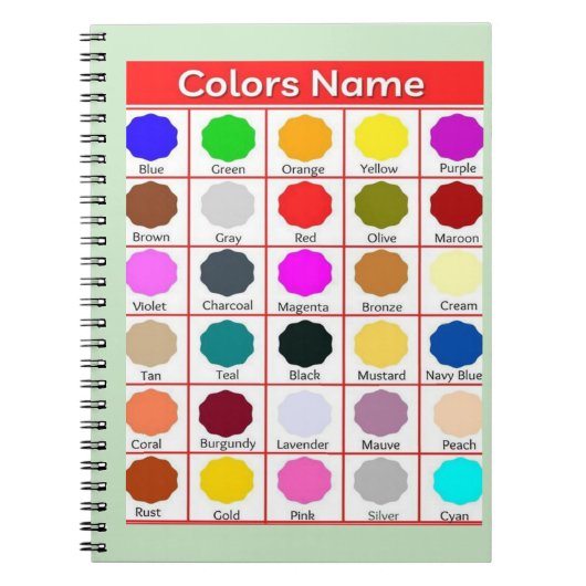 創造性を発揮：スパイラルノーカラフルトブック ノートブック (正面)