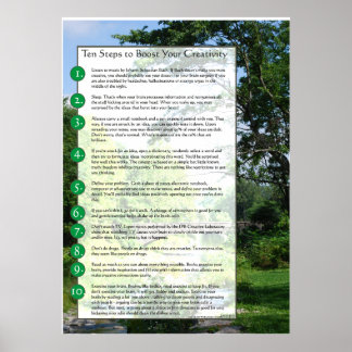 創造性を高める10のステップ ポスター