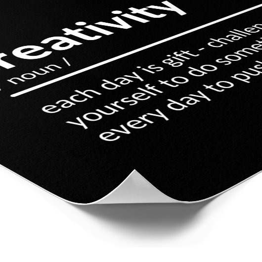 創造性感動的引用文 ポスター (角)