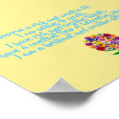 創造性確認ポスター – Daily Mantra ポスター (角)