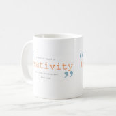 創造性+恐怖を解き放つ コーヒーマグカップ (正面左)