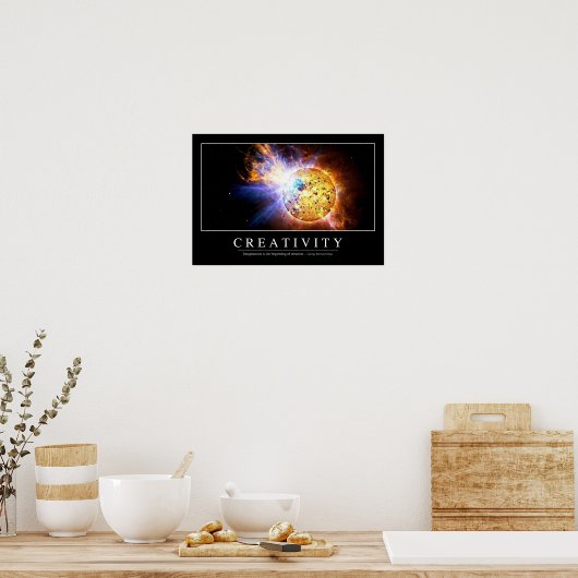 創造性：感動的引用文 ポスター (キッチン)