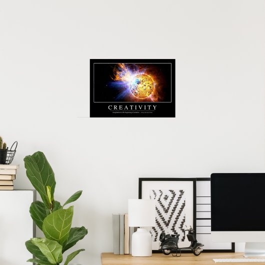 創造性：感動的引用文 ポスター (ホームオフィス)