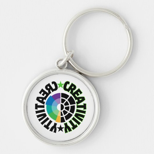 創造性.w キーホルダー (正面)