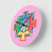 創造曼荼羅 ラウンド壁時計 (傾斜)