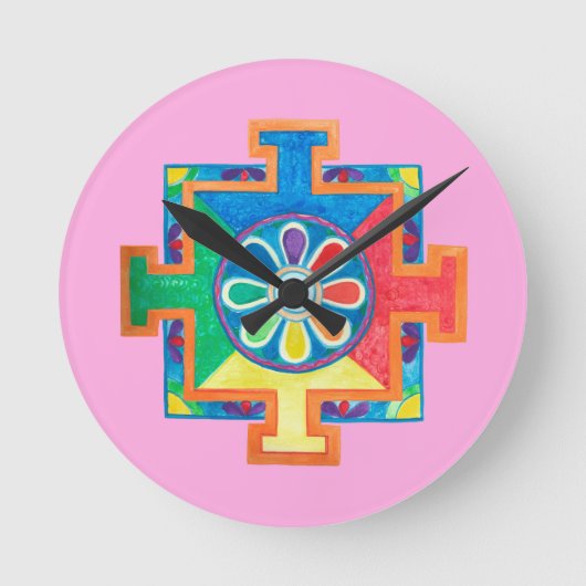 創造曼荼羅 ラウンド壁時計 (正面)