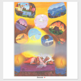 創造母女神ドリームワールドファンタジー愛 シール