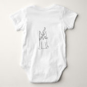 創造物猫の野球のティー Tシャツ (裏面)