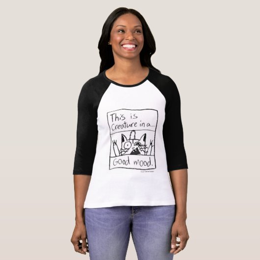 創造物猫の野球のティー Tシャツ (正面フル)