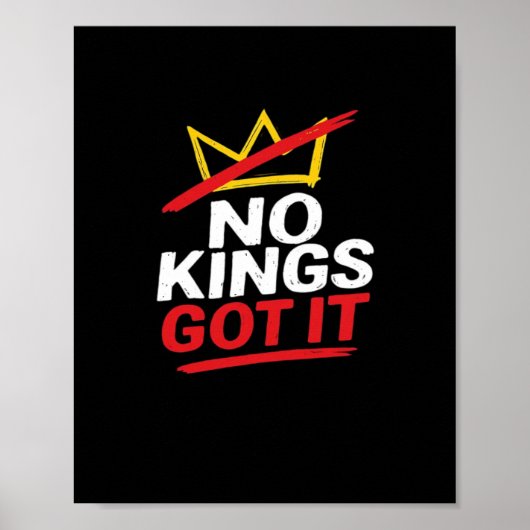 創造的でカジュアルなNo Kings ポスター (正面)
