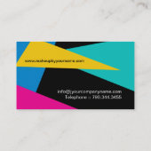 創造的でカスタマイズ可能なメーキャップアーティストの名刺 名刺 (裏面)