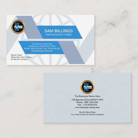 創造的でスタイリッシュで全体的な細道のプロダクトマネージャー 名刺 (正面/裏面)