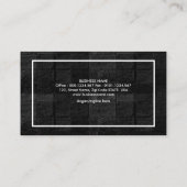 創造的でスタイリッシュな鋸で挽かれた材木の建築業者 名刺 (裏面)