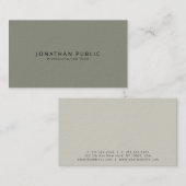 創造的でモダンでエレガントな優れた厚い贅沢 名刺 (正面/裏面)