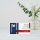 創造的でモダンなシンプルの抽象芸術の矢の兵站学 名刺 (スタンド正面)