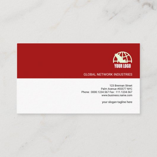 創造的でモダンなシンプルの抽象芸術の矢の兵站学 名刺 (裏面)