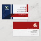 創造的でモダンなシンプルの抽象芸術の矢の兵站学 名刺 (正面/裏面)