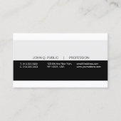 創造的でモダンな専門の黒い灰色白 名刺 (正面)