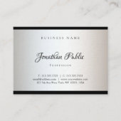 創造的でモダンな手書きのシンプルなテンプレートの上品 名刺 (正面)