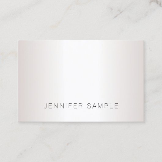 創造的でモダンな最小主義のデザインのトレンディーのサロン 名刺 (正面)