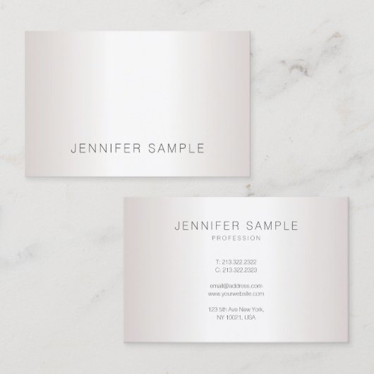 創造的でモダンな最小主義のデザインのトレンディーのサロン 名刺 (正面/裏面)
