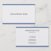 創造的でモダンな最小主義のプロフェッショナルのカッコいいの平野 名刺 (正面/裏面)